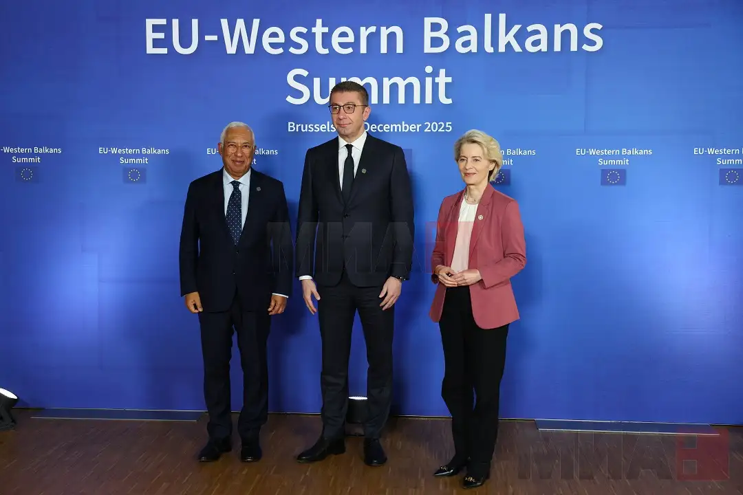 Премиерот Мицкоски на Самитот ЕУ-Западен Балкан (ЕС)